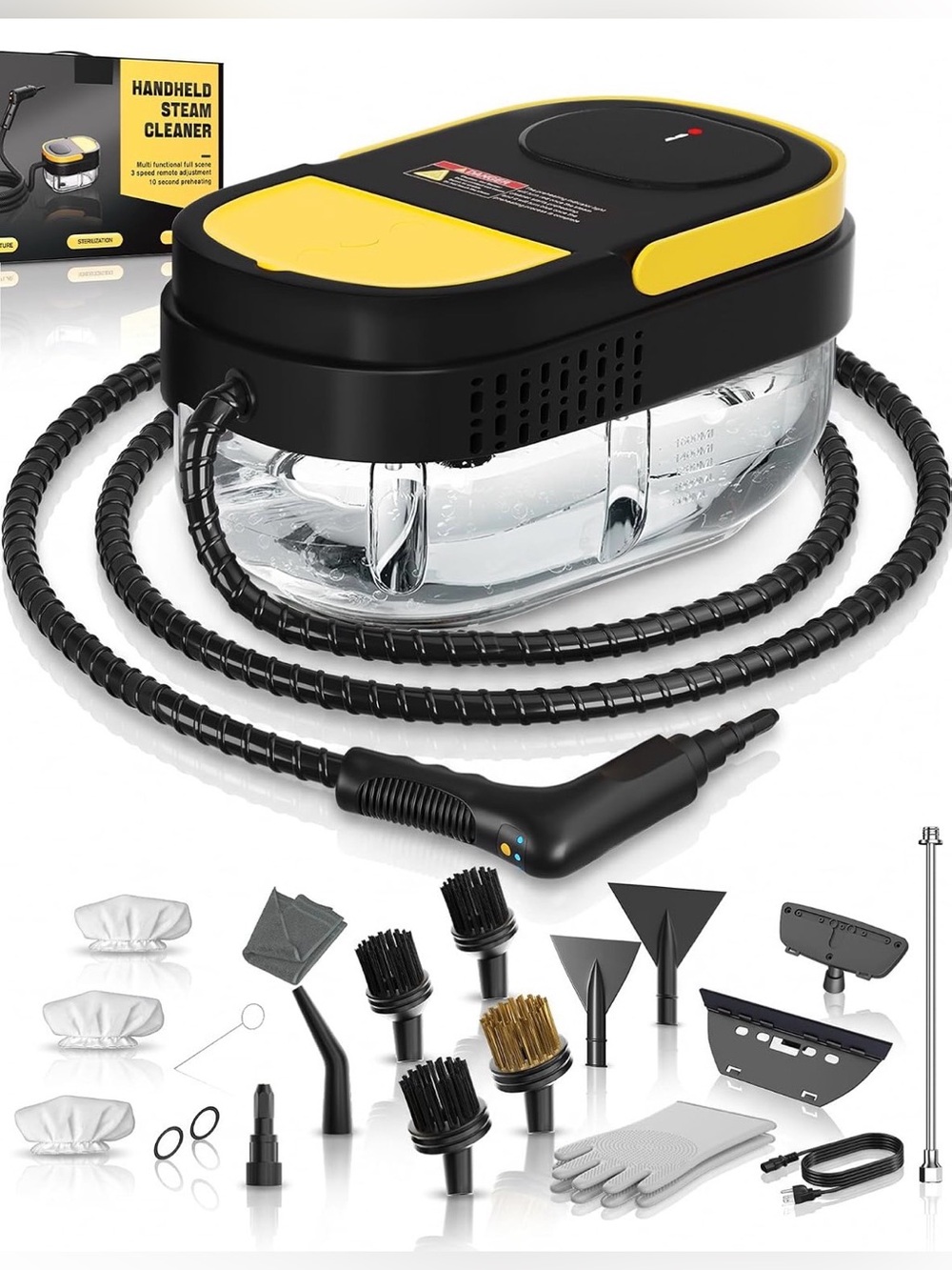 1700W Portable Steam Cleaner – 15 Accessories